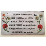 Tabuľka -Domáce požehnanie
